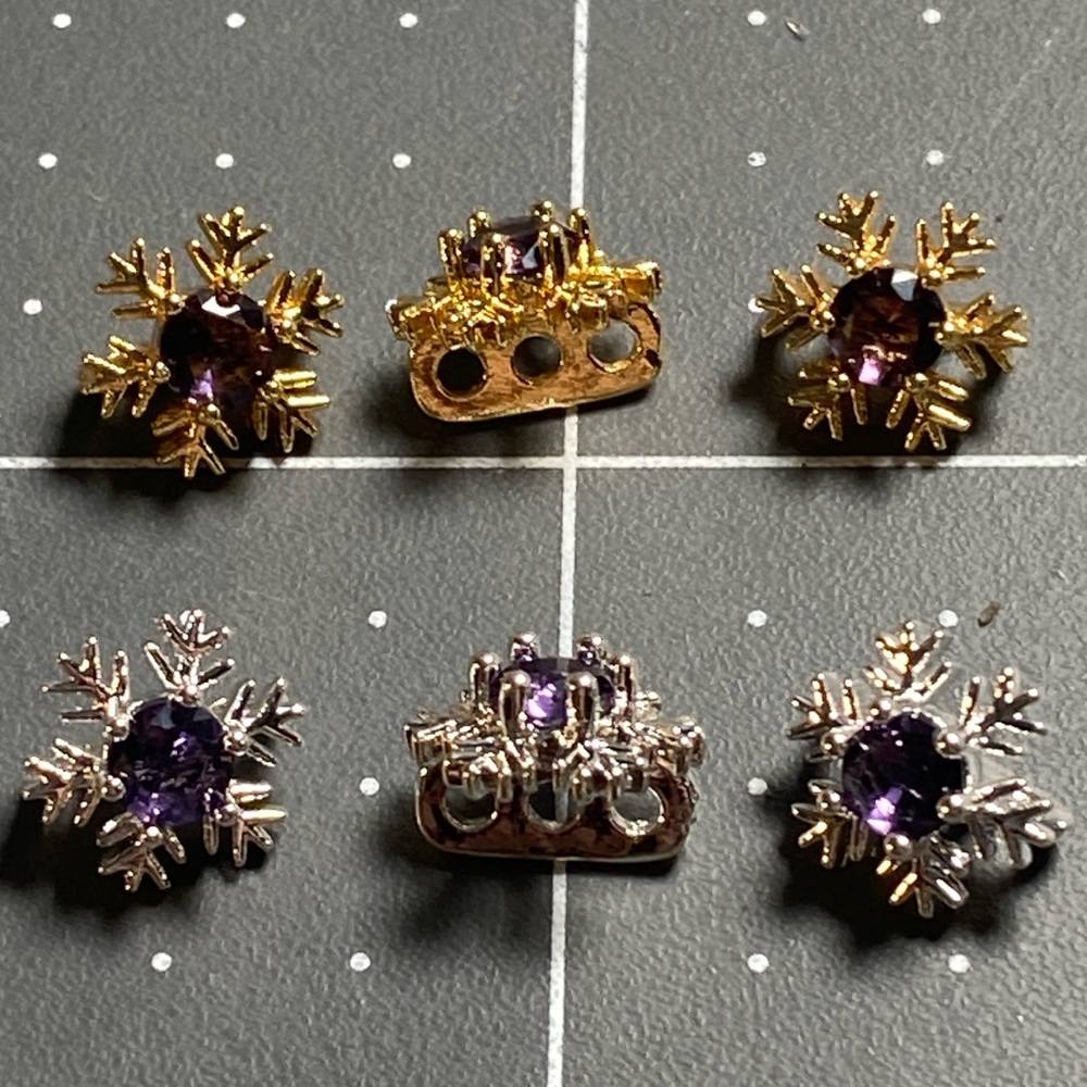 Findings: Rhinestone 3-Hole Spacer (3)